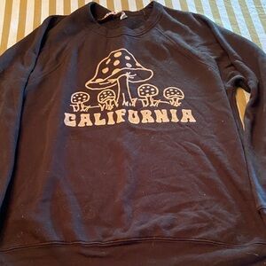 Black California Mushroom Sweatshirt